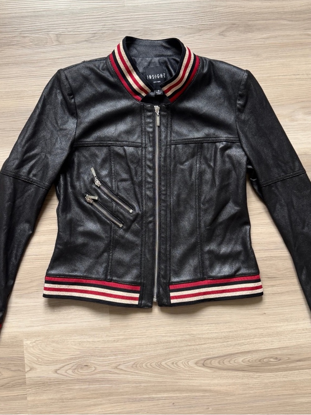 Insight faux leather jacket women’s 8